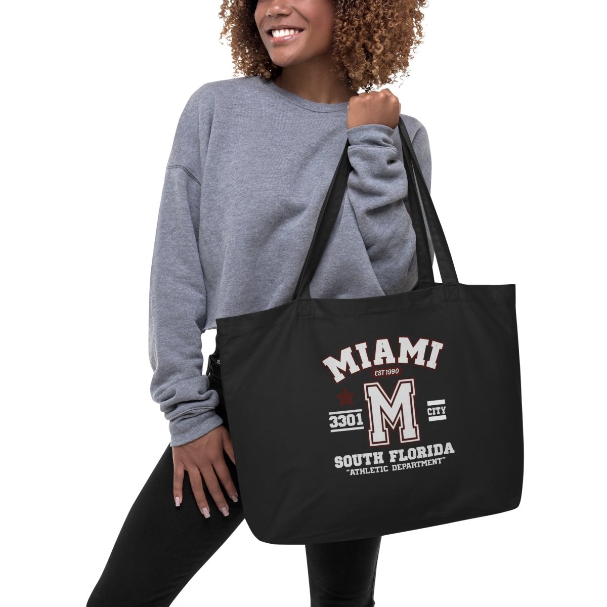 Miami Varsity Large Organic Tote Bag - Chinchilla Choons